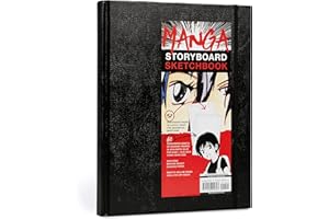 Manga Storyboard Sketchbook: A Comic Book Sketchbook with Storyboard Layout Grids, Acid-Free Medium-Weight Drawing Comic Book Paper