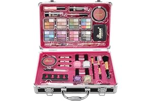 Love Urban Beauty Professional Makeup Sets for Girls – Beauty Makeup Box with Eyeshadow, Blush, Lipstick, Makeup Brushes, Nail Polish – Travel Makeup Box Organiser for Girls and Women