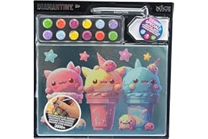 DIAMANTINY Level Up - Kawaii - Creative Art, Diamond Painting Kit, crea il mosaico Gelato