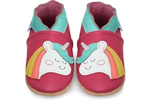 JUICY BUMBLES Scarpe Bambino in Morbida Pelle - Scarpine Neonato in Pelle con Suolla Scamosciata - Scarpe Primi Passi - Scarpette Neonato - Scarpe Bambina Ragazza Ragazzo …