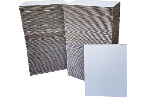 200-pack 3,5 x 4,5 tum korrugerade kartonglakan, premium korrugerade kartonginsatser bulk platt för sportkortskydd, samlarkortsmappar postfraktstyvningar, kartongdelare