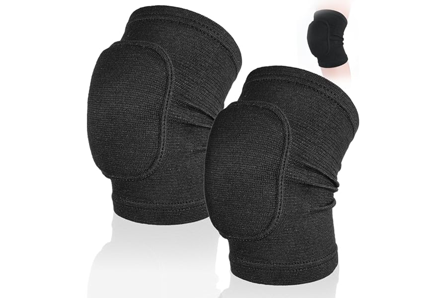 Elbow Pads for Adults, Black Elbow Protector with Gel Pad Breathable Compression Support Sleeves for Men and Women , Anti-Slip Protective Arm Guards for Basketball Football Training