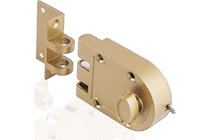 Sumbin Guard Security Heavy Jimmy Proof Deadbolt,Door Lock Single Cylinder for Entry Door Gold Finish