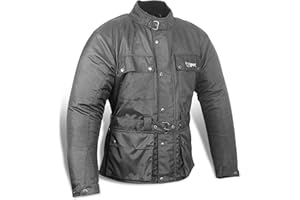 Jet Motorcycle Motorbike Jacket Vintage Retro Fashion Waterproof Armoured
