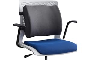 ‎LINENSPA Linenspa Lendenkissen, Stützkissen aus Memory Foam, Lordosenstütze für Auto, Büro und Zuhause, Schwarz