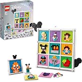LEGO 43221 Disney 100 Years of Disney Animation Icons, Character Wall Art Craft Set, 72 Fun Mosaic Designs to Create, Include