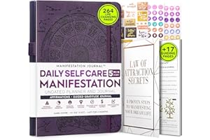 FREEDOM MASTERY Planificateur d’objectifs – Un parcours de 12 mois pour créer votre vie de rêve – Journal de gratitude personnelle, planificateur de réussite hebdomadaire, tableau de visualisation + autocollants