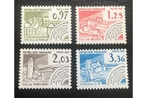 TIMBRE FRANCE par des Livres Express. Timbre Neuf** de Collection Authentique. Préoblitéré France 1982 Nos 174 à 177 Neufs sans charnière.