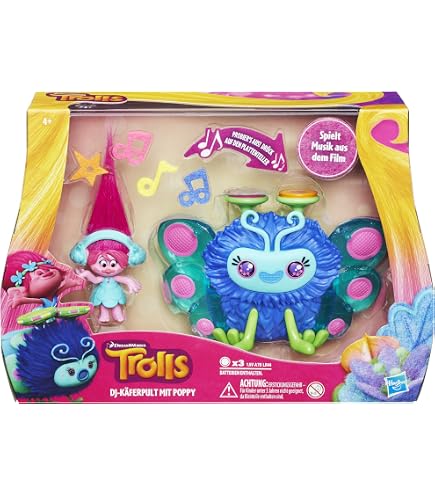 Mattel HNF16 Trolls Insieme Regina Poppy Magiche Acconciature Con Capelli Trasformabili Abiti E 15 Accessori 0194735138555
