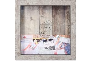 Lawrence Frames Verwitterte Schattenbox aus Birke, 25,4 x 25,4 cm