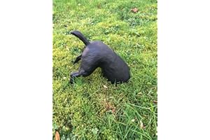 Deko Shop Cologne Hund Grabend Buddelnder Hunde halber Gartenfigur Figur Garten Schwarz