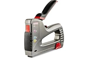 Novus Handtacker J-29, Profi-Tacker mit Metall-Gehäuse, Unterlademechanik, Distanzanschlag, Schlagkraftregulierung