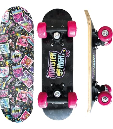 Skateboard in Plastica da 22 Pollici con Grandi Ruote LED, Fish Board, Penny Ska
