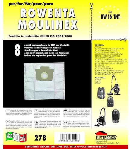 Filtre Aspirateur Rowenta ZR004801 Compatible RO5445 RO5463 - Kit 2 Filtres HEPA H12