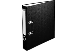 Exacompta - Ref 915401B - PP Lever Arch File - 320 x 290mm in Size, Suitable for Storing A4 Documents, 50mm Spine, Reinforced Finger Pull & Bottom Edge - Black