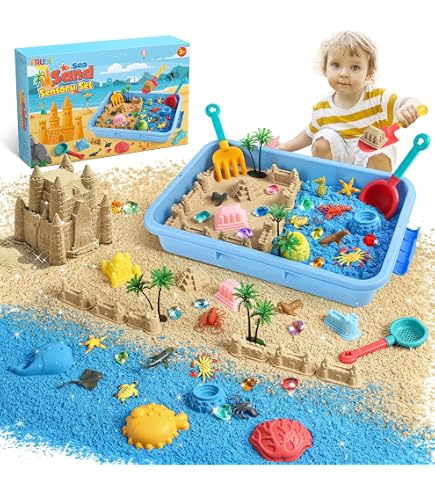 Bac à Sable Sensoriel En Bois – Avec Sable Et Lettres/chiffres – Jeu éducatif Pour Enfants 3 Ans Et +