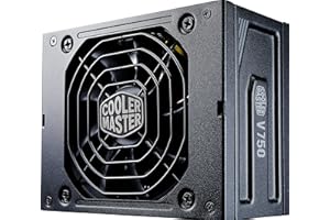 Cooler Master V750 SFX Gold, Prise EU - 750W 80 PLUS Gold, Alimentation Modulaire PC SFF/Mini-ITX, Ventilateur Hydrodynamique Silencieux 92mm Semi-Passif, Adaptateur SFX-ATX, Garantie 10 ans