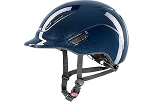 uvex kiddox – Casco da equitazione leggero per bambini – Regolazione individuale – ventilazione ottimale – Shiny