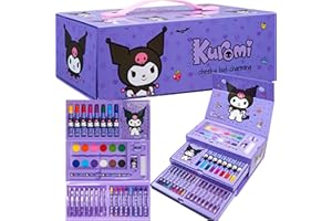 Hello Kitty Kuromi zestaw artystyczny dla dzieci (fioletowy Kuromi 3 poziomy)