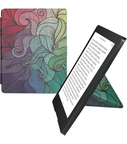 Étui Feutre Magnétique Pour Kobo Aura H2O Edition 2 - Housse De Protection Avec Cœur Peint Blanc-Gris Foncé - Style Romantique