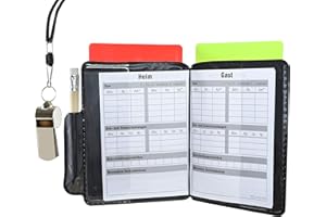 LionSports Innovatives Schiedsrichter Set (Version 2022) mit Fast Clip System – Mit praktischen Spielnotizkarten zum Ausdrucken – Perfekt für alle Schiedsrichter