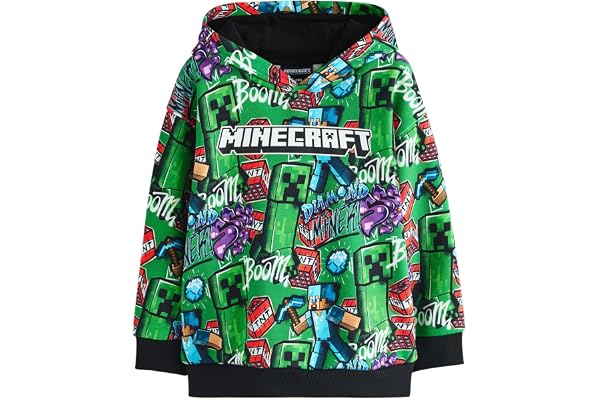 NEXT Äldre pojkar Minecraft-hoodie