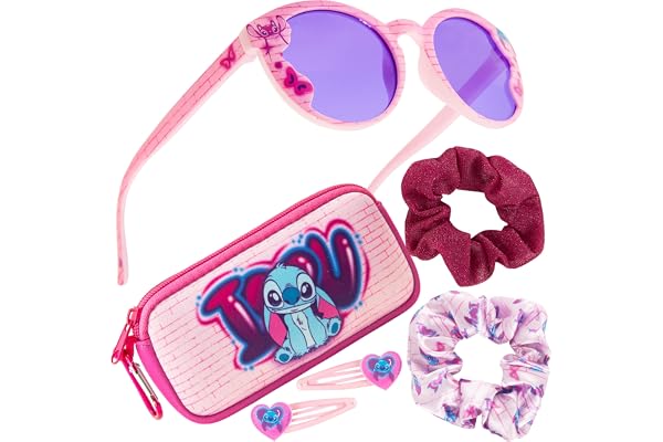 Disney Lunettes de Soleil Enfant Fille, Ensemble Lunettes et Accessoires Fille