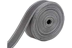 IPEA Nylon Rigid Strap, 15 Meters, Grey, 50mm - For Upholstery, Furniture Moving, DIY Projects
