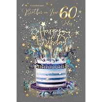 Biglietto Auguri Cherry Orchard Per Cognato – Buon Compleanno Con Lamina Oro E Busta Coordinata (210x145 Mm)