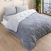 Formeya Tek Kişilik L&uuml;x Gri Wellsoft Yorgan &Ccedil;ift Taraflı 155x215 cm