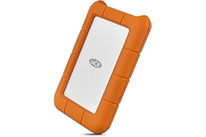 LaCie Rugged USB-C 5TB External Hard Drive Portable HDD – USB 3.0, Drop Shock Dust Rain Resistant Shuttle Drive, for Mac and PC Computer Desktop Workstation Laptop, 1 Month Adobe CC (STFR5000800)