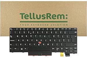 TellusRem replacement UK non-backlit keyboard for Lenovo Thinkpad T470 T480