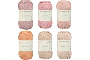 SCHACHENMAYR SINCE 1822 Schachenmayr Catania, Set aprikose mix Hilos Para Tejer A Mano