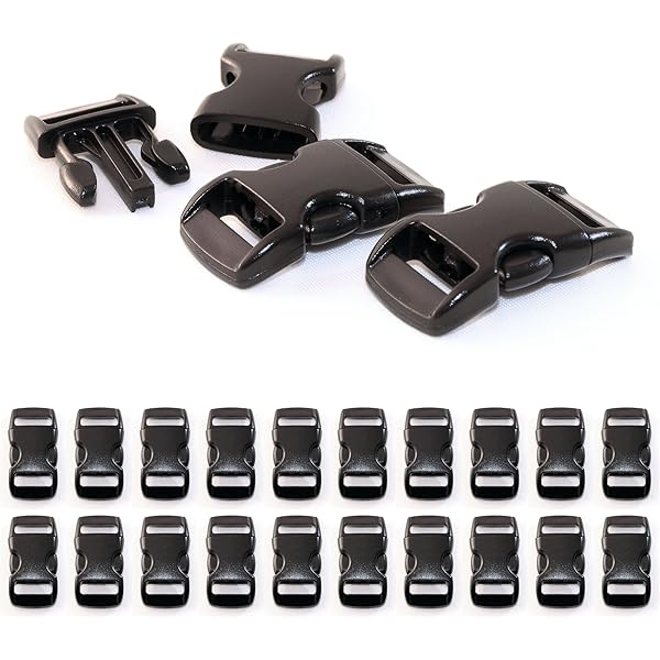 Metalen kliksluiting Alumaxx, set van 8 stuks, 3/4 clipsluiting