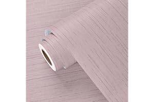 Yullpaper Papel pintado rosa para dormitorio, 40 cm x 800 cm, papel pintado rosa