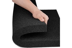 Borlech Aquarium-Filterschwamm-Pad, Filtermedien-Schaumstoffschwämme, Filterzubehör für Aquarien und Teiche (47 x 47 x 4 cm, 35 PPI, 1 Stück)