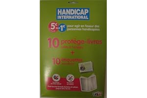 LE KIT PLIO 10 PROTEGES LIVRES PRETS A L'EMPLOI + 10 ETIQUETTES AUTOCOLLANTES