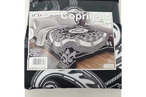 Alfionapoli Copriletto Matrimoniale Marta Marzotto misura 240x270 (oro-Argento) (Argento)