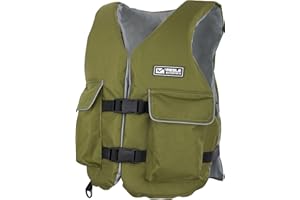 MESLE Aiuto al Galleggiamento per Adulti Fisherman con Tasca, Leggero Gilet di Galleggiamento 50-N