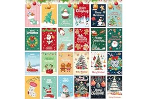 Sunshine smile 24 Stück Mini Notizblock Weihnachten,Mini Notizblock Kinder,Kleines Notizbuch,Weihnachten Cartoon Notebook,Weihnachts Notizbuch,Weihnachts Notizblöcke für Kinder,Kindergeburtstag