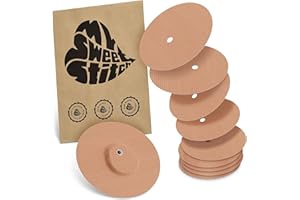 MySweetStitch | Plaster do sensora Dexcom G7 z otworem wentylacyjnym | Wodoodporny i przyjazny dla skóry (10 sztuk) | Produkowane w Niemczech | na zewnątrz: Ø 65mm, wewnątrz Ø 4mm | Beżowy