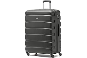 Flight Knight ABS 3 Tailles Valise Legere Compatible avec Air France, Hop! easyJet, RyanAir Et Bien d'autres! Bagage a Main 55x35x20 cm Et Bagage en Soute Grande avec 4 Roues.
