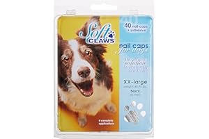 Soft Claws Inc SOFTCLAWS® Krallenschutzes für Hunde Große XX-Large Farbe Schwarz