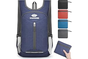 Yoowalar Zaino Trekking Pieghevole Ultraleggero, 16L Impermeabile Zaino Hiking Da Viaggio Zainetto Piccolo, Zainetto Richiudibile Per Donna Uomo All'aperto Escursionismo Campeggio