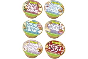 Rapunzel Naturkost Brotaufstriche – 6 Bio-Aufstriche Probier Set Probiermix mit veganen Sorte: Kokos-Mandel-Creme, Macadamia-