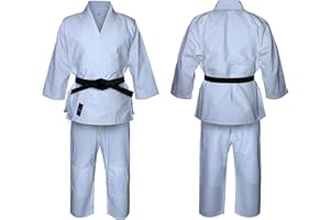 VADER SPORTS V.Sports Uniforme de Judo en Blanco lejía, para niños y Adultos, Kimono. Trajes Blancos de Judo