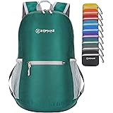 ZOMAKE Ultra Lightweight Foldable Backpack, Unisex Small Rucksack, Water Resistant Hiking Daypack for Travel & Outdoor Sports
