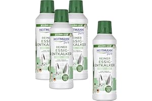 HEITMANN Pure Czysty odkamieniacz octu, 4 x 500 ml