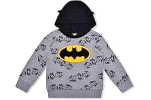 WARNER BROS. Warner Bros Boy's Batman Fashion Hoodie with 3D Bat Ears