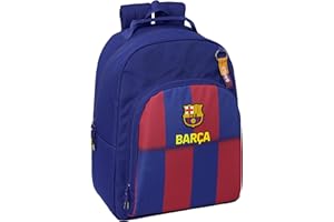 Safta F.C. BARCELONA 1ª EQUIPACIÓN 25/26 - Mochila Escolar Adaptable a Carro, Mochila, Ideal para Niños de Diferentes Edades, Cómoda y Versátil, Calidad y Resistencia, 32x15x42 cm
